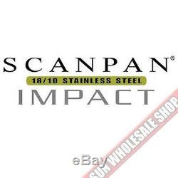100% Genuine! SCANPAN Impact 18/10 S/S 7 Piece Cookware Set! RRP $799.00