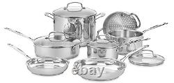 11 Piece Cuisinart Chef'S Classic Stainless Steel Cookware Set