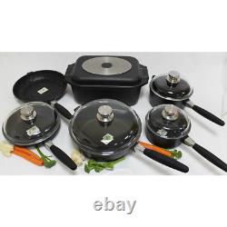 11-Piece Non-Stick Cookware Set Lightweight, All Hob Types Compatible