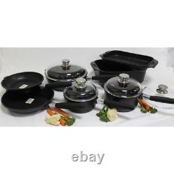 11-Piece Non-Stick Cookware Set Lightweight, All Hob Types Compatible