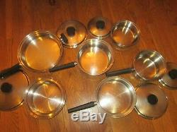 11 Piece Vintage Royal Prestige by Ekco Stainless Steel Cookware Set USA