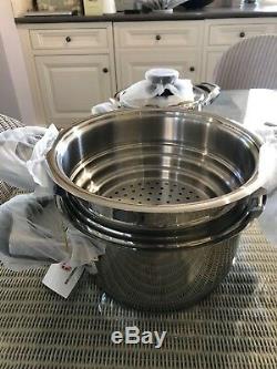 12 Piece Stainless Steel Induction Saucepan Casserole Cooking Pot Pan Set