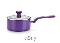 14-Piece Purple T-fal Cookware Set Dutch Oven Saucepan Frypan Pots and Pans NEW