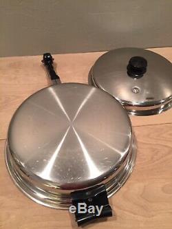 15 Piece Set Saladmaster Stainless Steel Cookware Clean Excellent Condition