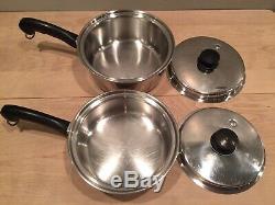 15 Piece Set Saladmaster Stainless Steel Cookware Clean Excellent Condition