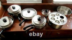 16+ Piece Set of Saladmaster 18-8 Tri-Clad Stainless Steel Cookware Nice