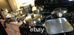 20 Piece Vintage Saladmaster 18-8 Cookware Set-Electric Skillet Dallas USA