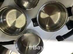 30 piece Saladmaster 18-8 Stainless Steel Tri-Clad Cookware Set+Electric Skillet