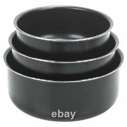 4 Piece Detachable Handles Ceramic Cookware Saucepan Pots Set Induction