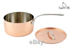 4 Piece State of the Art Copper Pan Set Frying Pan Saucepan French