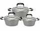 6 Pcs Piece Non Stick Cookware Pot Set Granite Saucepan Cooking Set Pot Pan Set