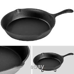 7 Piece Heavy Duty Dutch Oven Cast Iron Cookware Camping Fire Cooking Box New