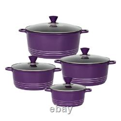 8-Piece Cookware Set by SQ Professional Essential Kitchen Ensemble for Home Co