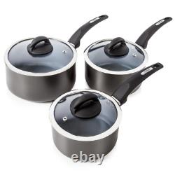 8 Piece Non-Stick Aluminium Cookware Set