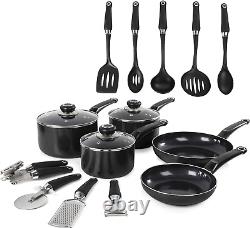 970040 Equip 14 Piece Cookware Set, 16 Cm/18 Cm/20 Cm Saucepans & 20 Cm/26 Cm Fr