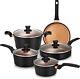 9-piece Nonstick Cookware Set Induction Pan And Pots Collection