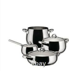 Alessi Mami Set Cookware Steel 7 Pieces (SG100S7)