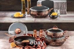 Alize Collection 7-Piece Non-Stick Granite Cookware Set (Copper)