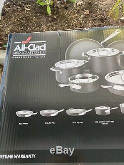 All Clad 13 Piece Hard Anodized Non-Stick Induction Cookware Set, Retail $999.00