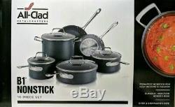 All-Clad B1 Nonstick 10-Piece Cookware Set, Black