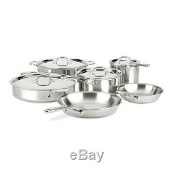 All-Clad D3 Compact Stainless Steel 10-Piece Cookware Set. NEW SEALED BOX