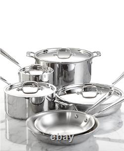 All Clad D3 Stainless Steel 10-Piece Cookware Set BRAND NEW