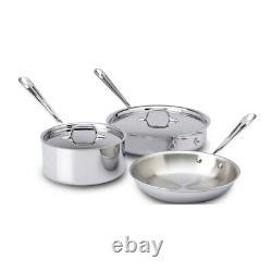All-Clad D3 Tri-Ply Stainless-Steel 5-Piece Cookware Set