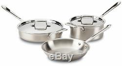 All-Clad D5 Brushed Stainless Steel 5-Piece Cookware Set