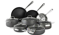 All-Clad HA1 Nonstick Hard Anodized 13 Pc Piece Cookware Set E8OOSB64