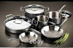 All-Clad LTD Stainless Steel Hard Anodized 10-Piece Cookware Set NEW
