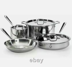 All-Clad Stainless Steel D3(Tri-ply) 7 Piece Cookware Set BRAND NEW! SEALED