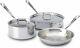 All-clad Tri-ply Stainless Steel 5 Piece Cookware Set