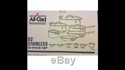 All clad D3 10 piece stainless steel cookware set
