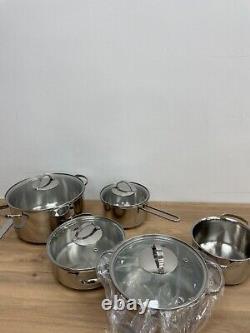 Amazon Basics Stainless Steel Induction Cookware Set
