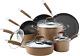 Anolon Advanced Nonstick Cookware Pots And Pans Set, 11 Piece, Bronze