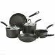 Anolon Synchrony 5 Piece Pan Set Non-stick Hard Anodized Cookware Induction