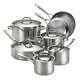 Anolon Tri-ply Clad Stainless Steel 12-piece Cookware Set 30822