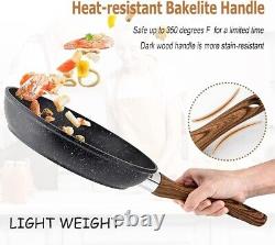 Bakeware and Cookware Set 30 Pieces Non Stick Black Granite