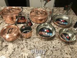 Baumalu Copper Cookware 10 Piece Pot, Pan, Lid and Skillet Set BRAND NEW Kitchen