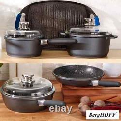 BergHOFF Eurocast Discovery 8 Piece Cookware Set with Detachable Handles