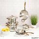 Berghoff Ouro Gold 11 Piece Cookware Set Silver
