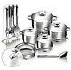 Berlinger Haus 17 Pieces Stainless Steel Non Stick Cookware Set
