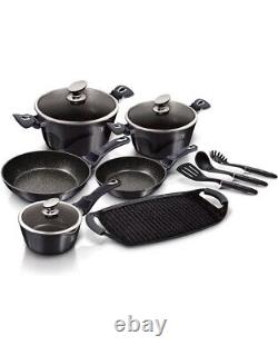 Berlinger Haus Carbon Pro Cooking Induction 12-Piece Non-Stick Cookware Pan Set