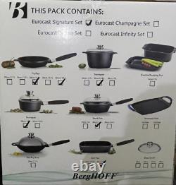 Best BergHOFF Eurocast Non Stick 6 Piece Cookware Pots Pans Set Any Hob Types