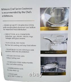 Biltmore 13 Piece Belly Shaped Stainless Cookware Set, NIB! L@@K Great Price