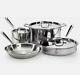 Brand New All-clad Stainless Steel 7 Piece Cookware Set
