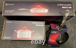 Brand New Circulon SteelShield S-Series 6-piece Cookware Pots Pans Set Induction