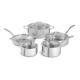 Calphalon Cookware Set Lid Oven Broiler Safe Tri-ply Stainless Steel 10-piece