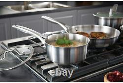 Calphalon Premier Stainless Steel 3-Ply 6-Piece Cookware Set