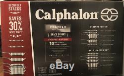 Calphalon Premier Stainless Steel Space Saving Cookware Set 10 Piece